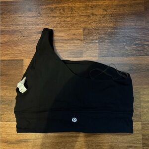 Lululemon Athletica Black One-Shoulder Top